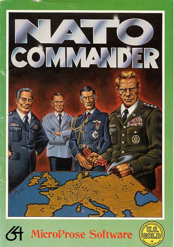 Nato Commander box art for Commodore 64